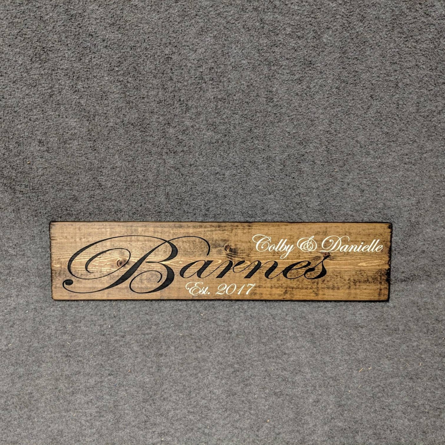 Family Name Sign with Established Date