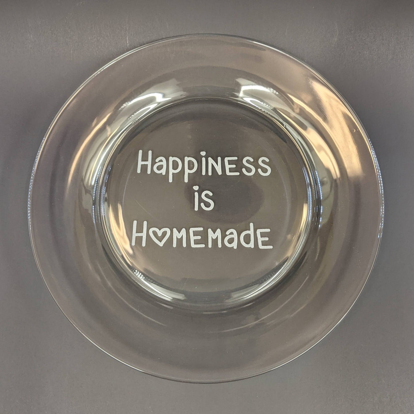 Custom Engraved Glass Plate | Etched Glass | Personalized Glass Plate