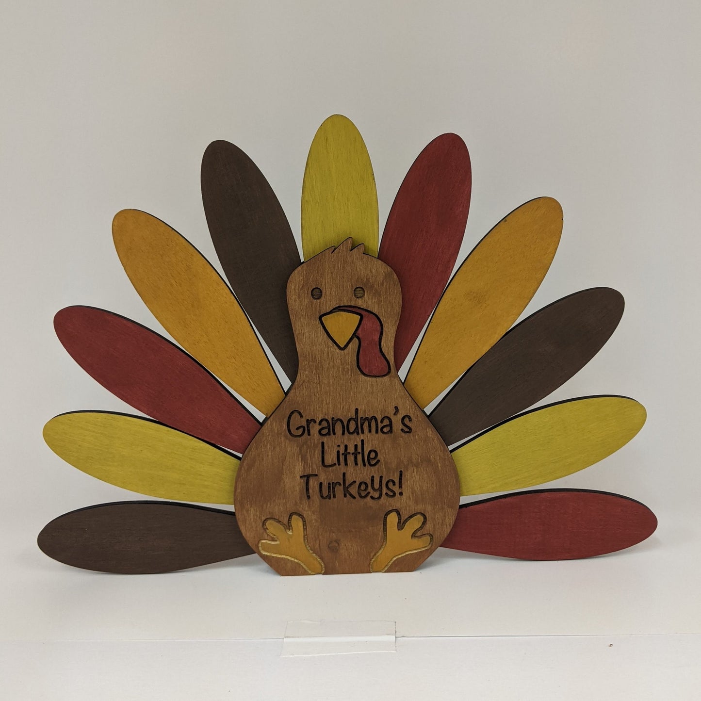 Customizable Wooden Turkey
