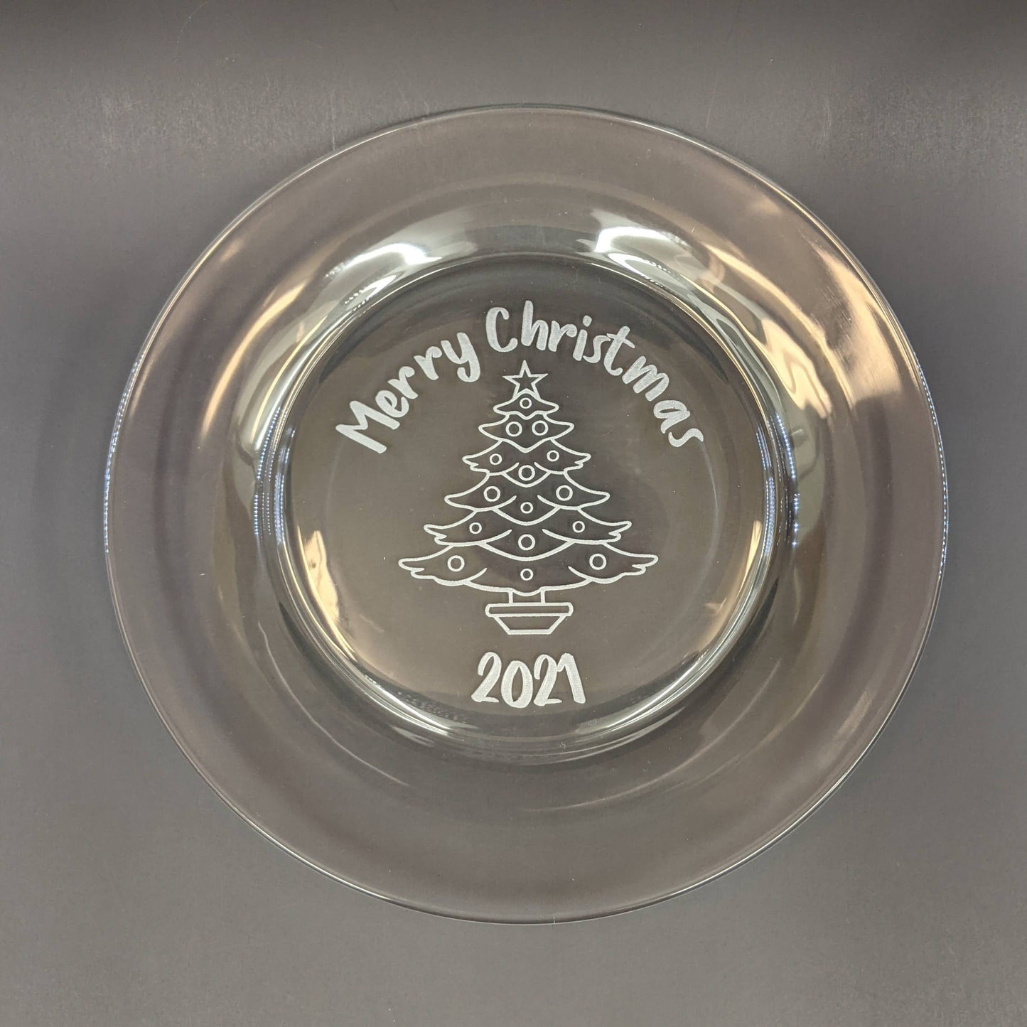 Custom Engraved Glass Plate | Etched Glass | Personalized Glass Plate