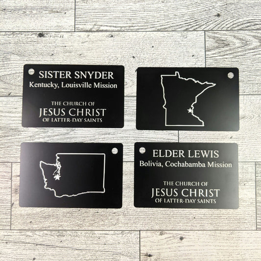 LDS Missionary Tag Ornament